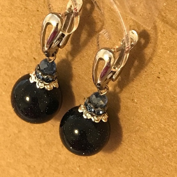 NWT blue sandstone earrings - Picture 2 of 4